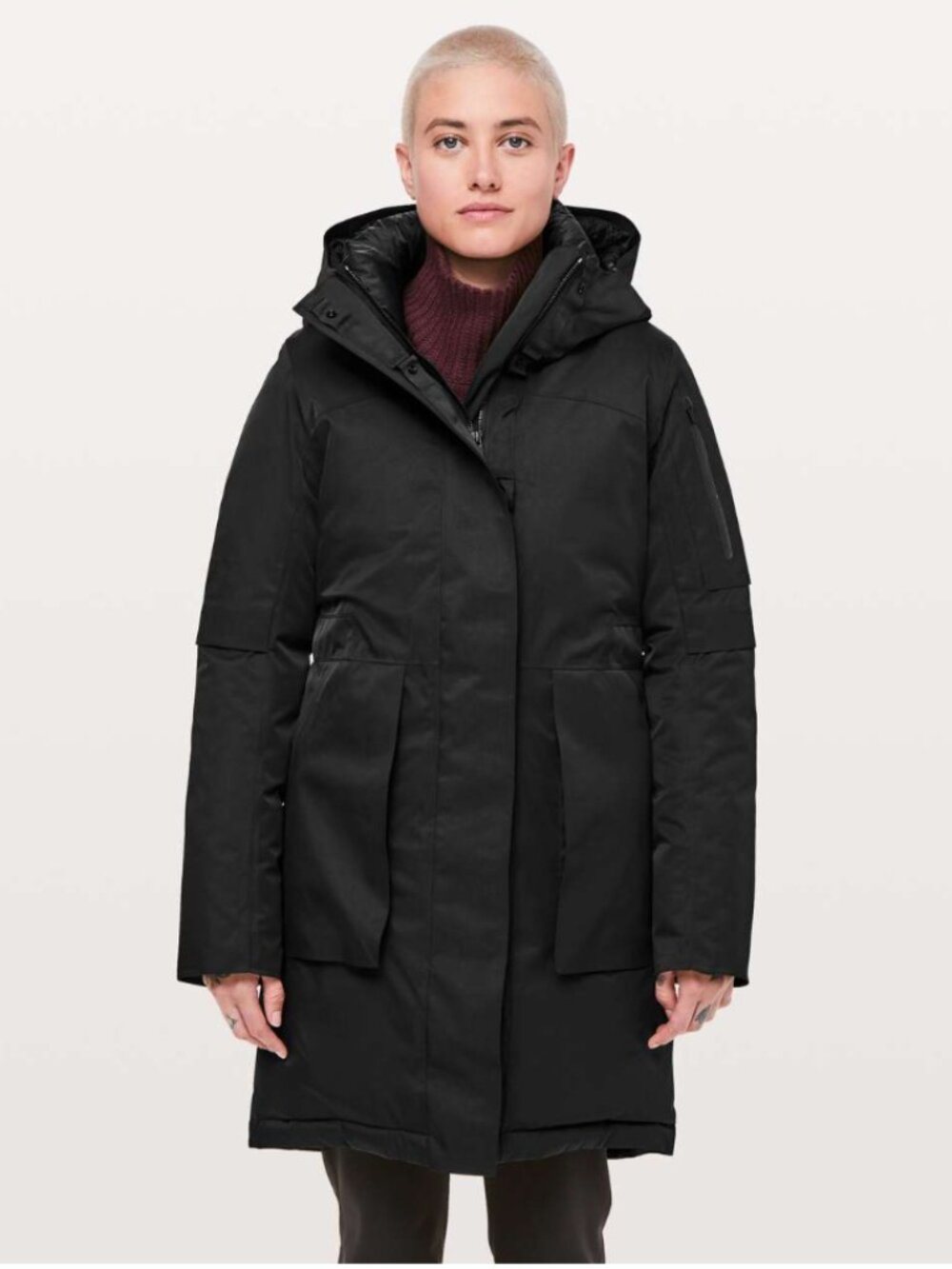 lululemon Winter Warrior Parka Size 8 Black